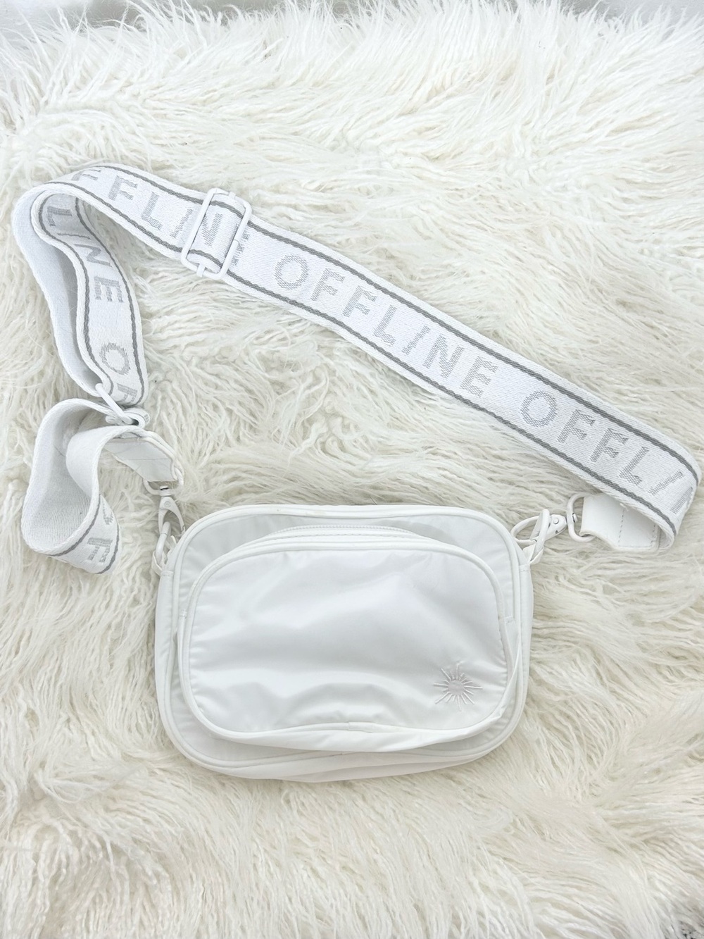 OFFLINE By Aerie Makin' Moves Nylon Crossbody Bag White One Size